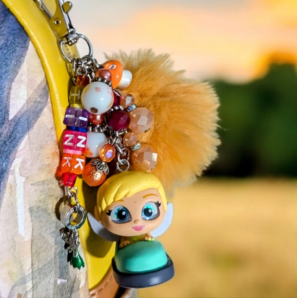 Loungefly Disney Tinker Bell Mushroom Forest Scene Mini Backpack & CHARM!🧚♂️🧚 - Picture 10 of 14